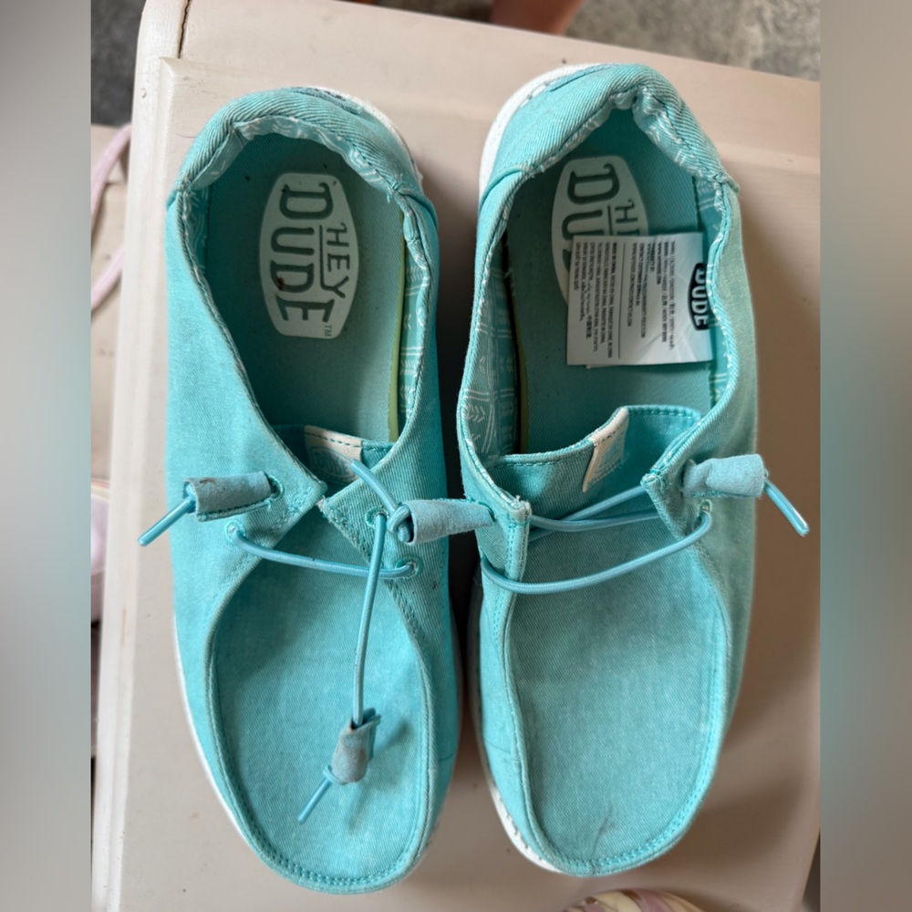 Hey Dude Aqua Blue Women's Sneakers